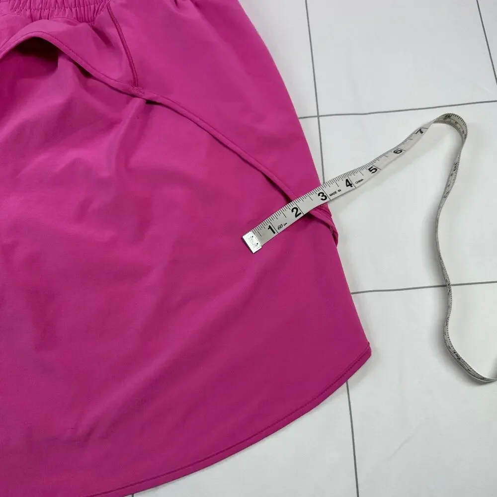 Lululemon Skirt Womens 12 Long Pink Hotty Hot High Rise Athletic Sporty Tennis - Picture 14 of 15